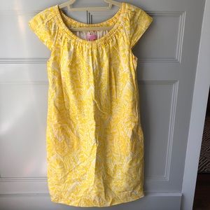 Lilly Pulitzer Yellow and White Sundress XS